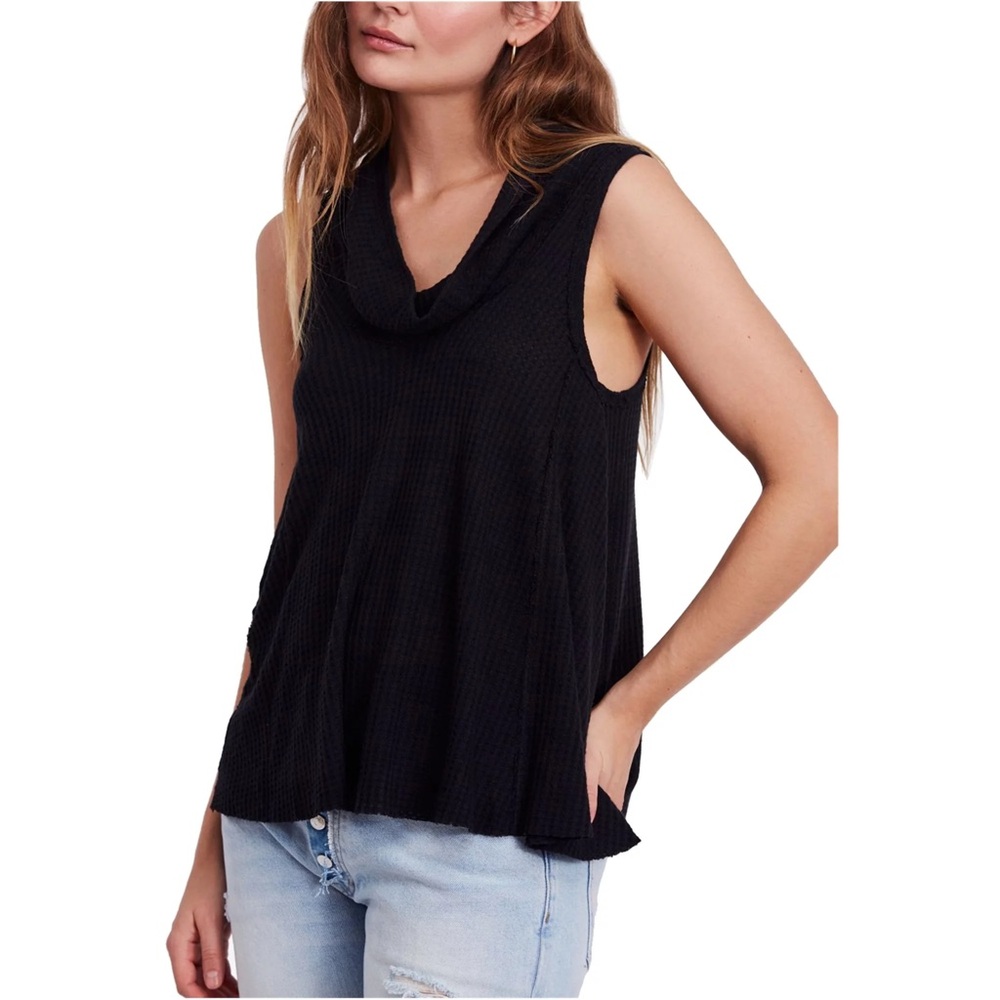 Free People “Swing it Tank Sleeveless Cowl Neck Top”